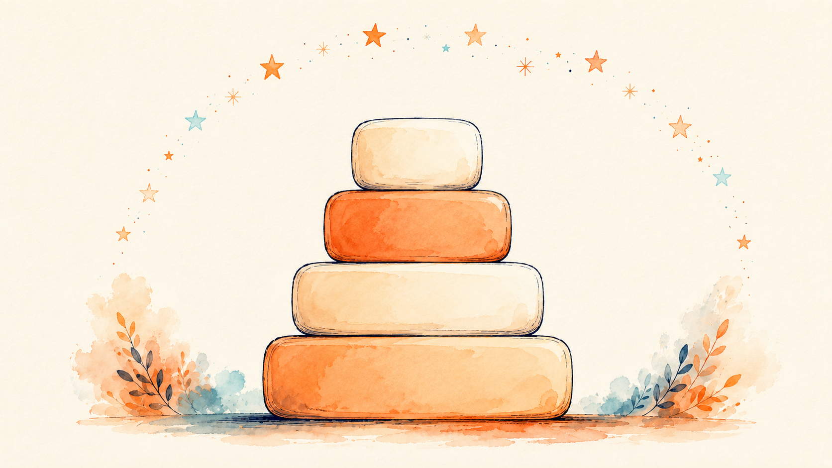 Illustration of four stacked blocks showing four levels of AI risk